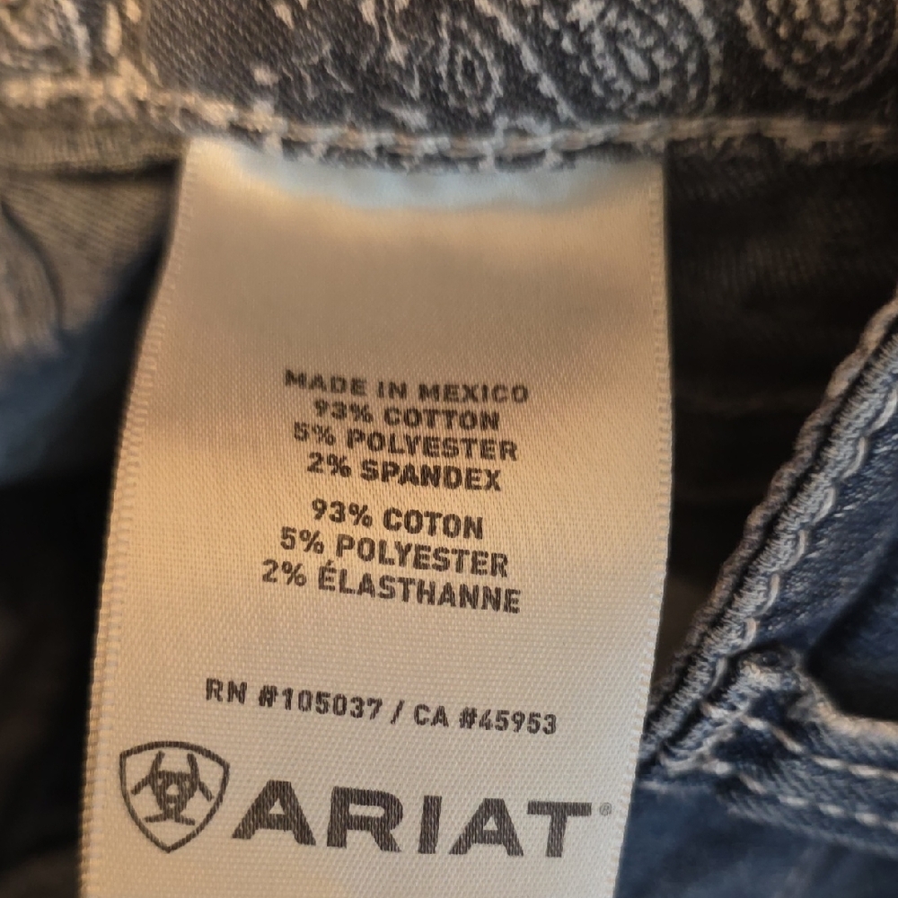 Ariat Women's Straight Leg Blue Jeans - Picture 5 of 5